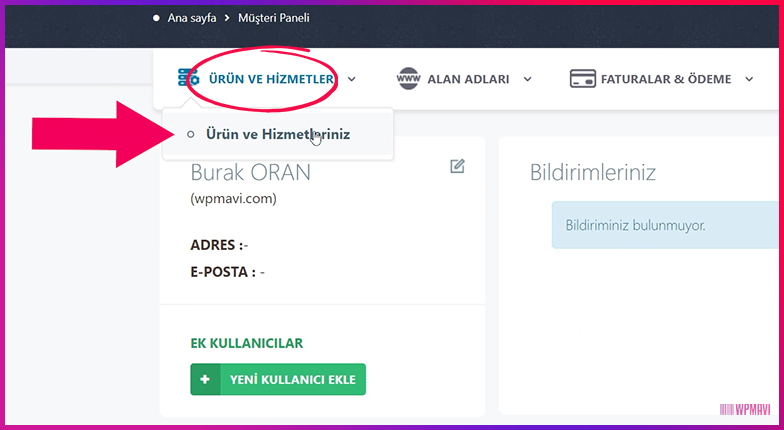 Menü Qr Kod Oluşturma - Ürün ve Hizmetleriniz Seçeneği