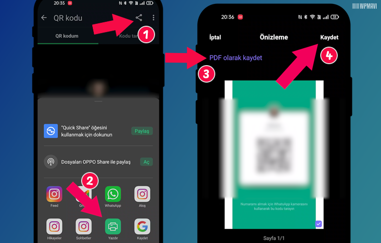 Whatsapp karekod oluşturma - PDF Olarak Kaydetme