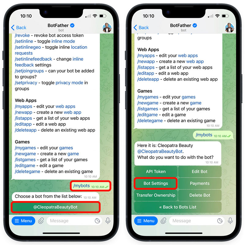 Mobilde Yeni Bir Telegram Botu Oluşturun