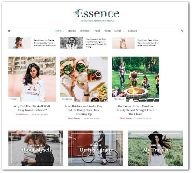 Wordpress Blog Teması - Essence
