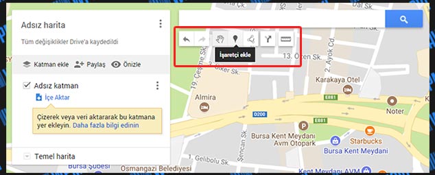 WP Google Maps Ekleme - Harita Araç Çubukları
