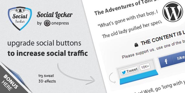 WordPress Sosyal Paylaşım Eklentisi - Social Locker