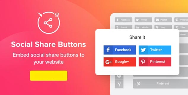 Social Share Buttons - WordPress Sosyal Paylaşım Eklentisi