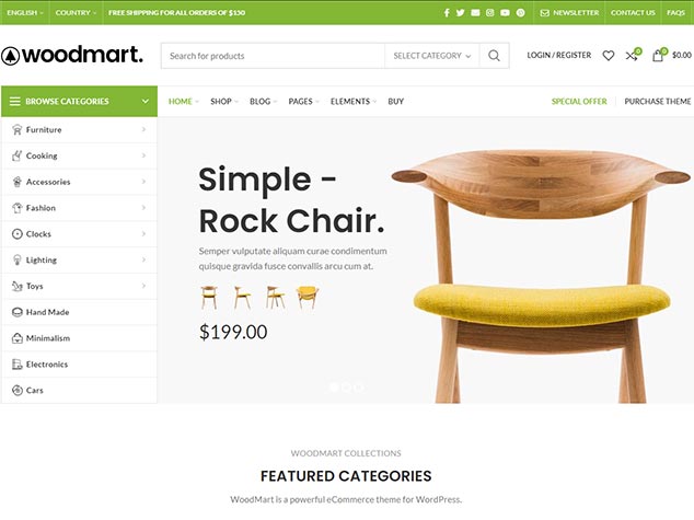 WoodMart - WordPress E Ticaret Teması