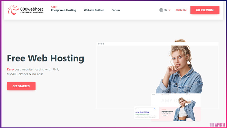 Ücretsiz Hosting Veren Siteler - 000 WebHost / Hostinger Ücretsiz