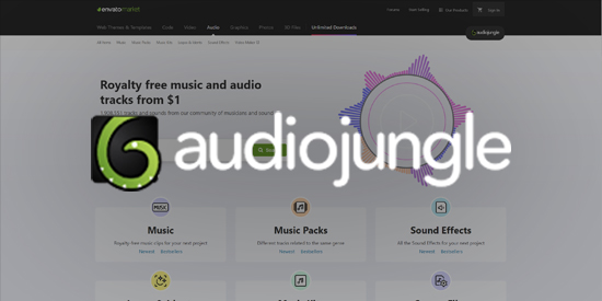 AudioJungle - Stok Muzik Siteleri