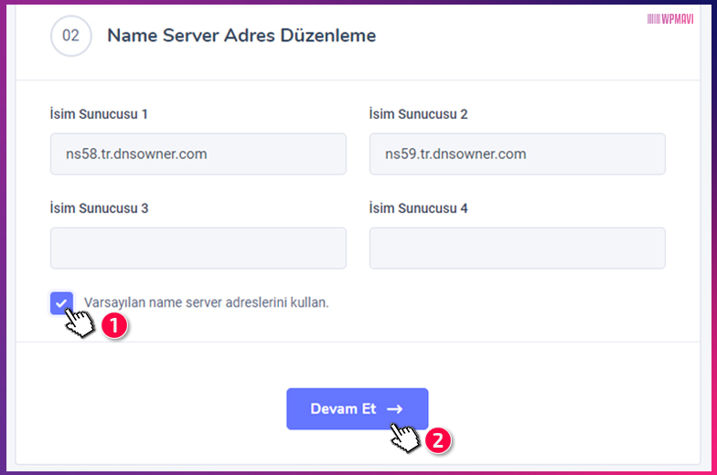 İşyeri Web Sitesi Kurma - Name Server Düzenlemesi